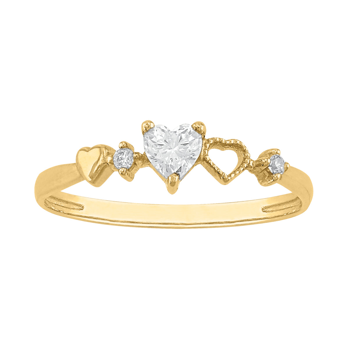Anillo Corazón 10k