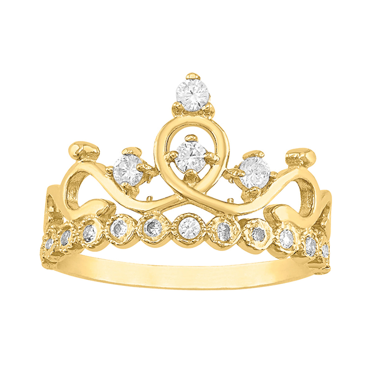 Anillo Corona 10k