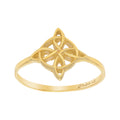 Anillo Nudo de Bruja 10k