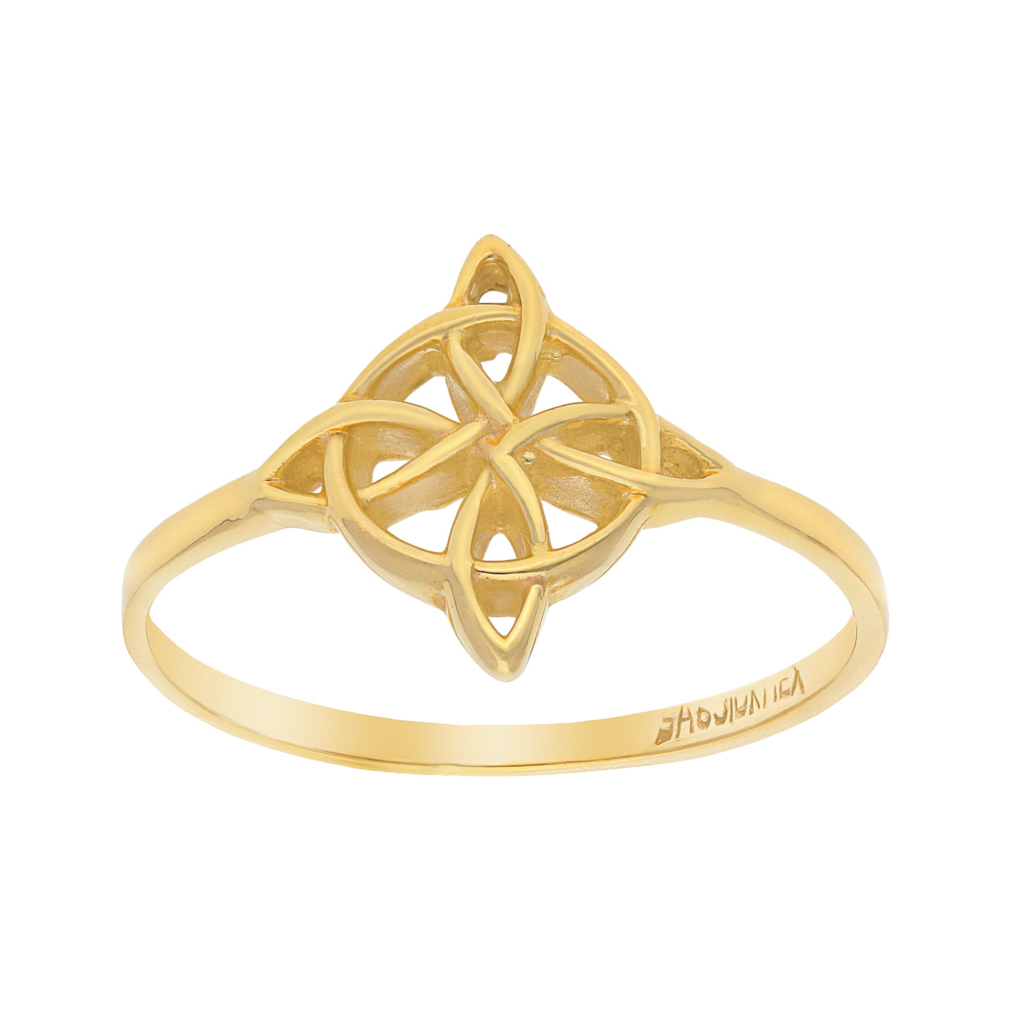 Anillo Nudo de Bruja 10k