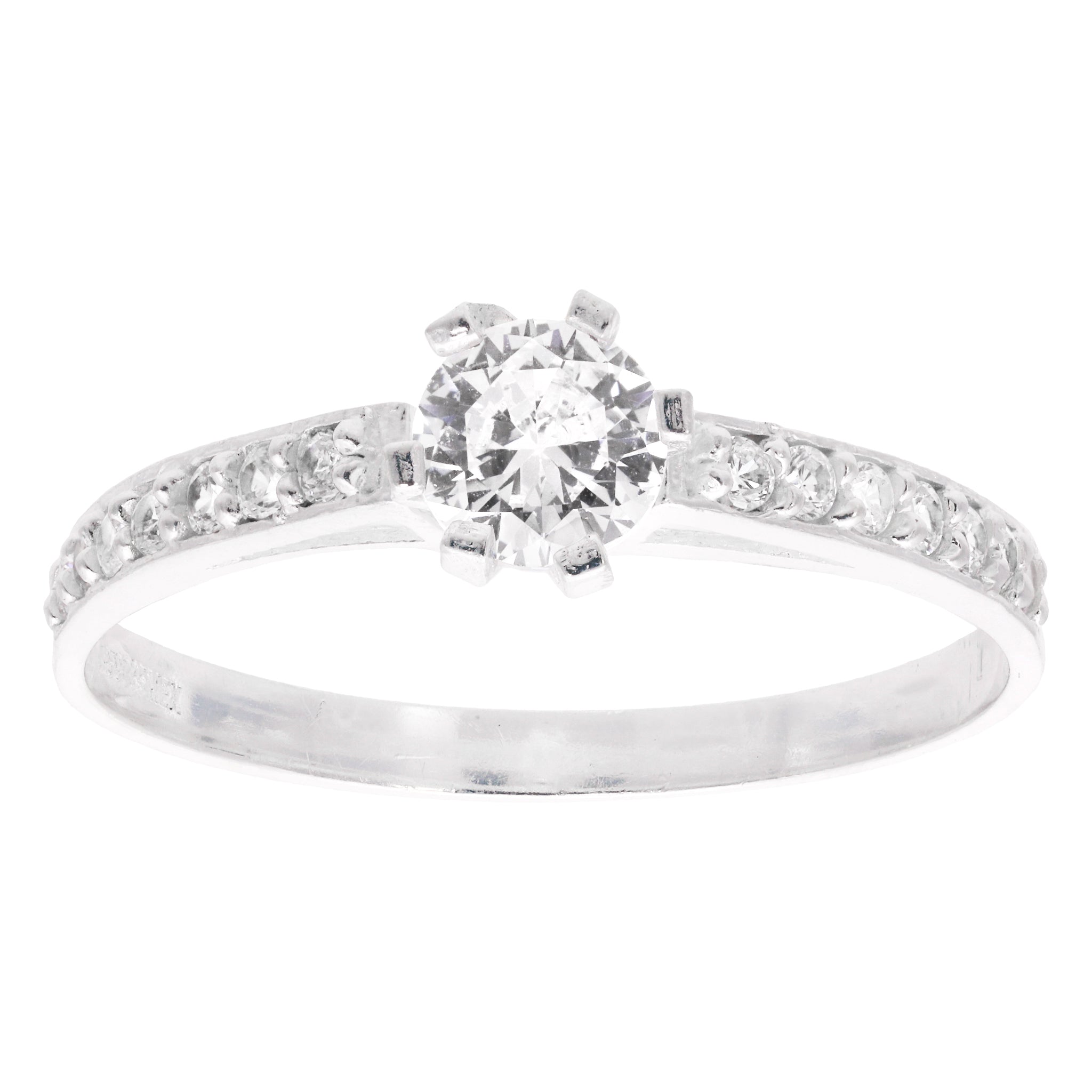 Anillo Solitario Ley .925