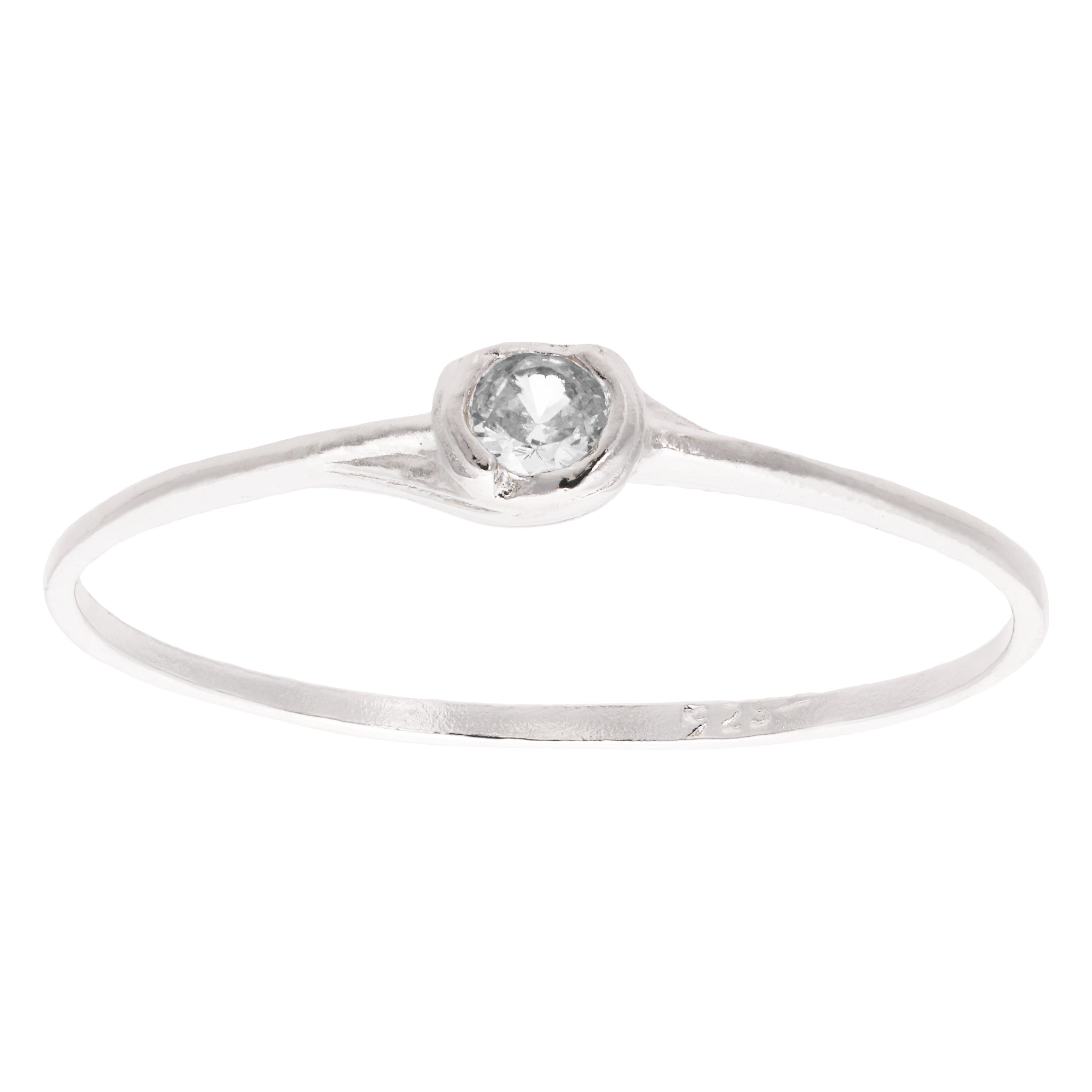 Anillo Solitario Ley .925