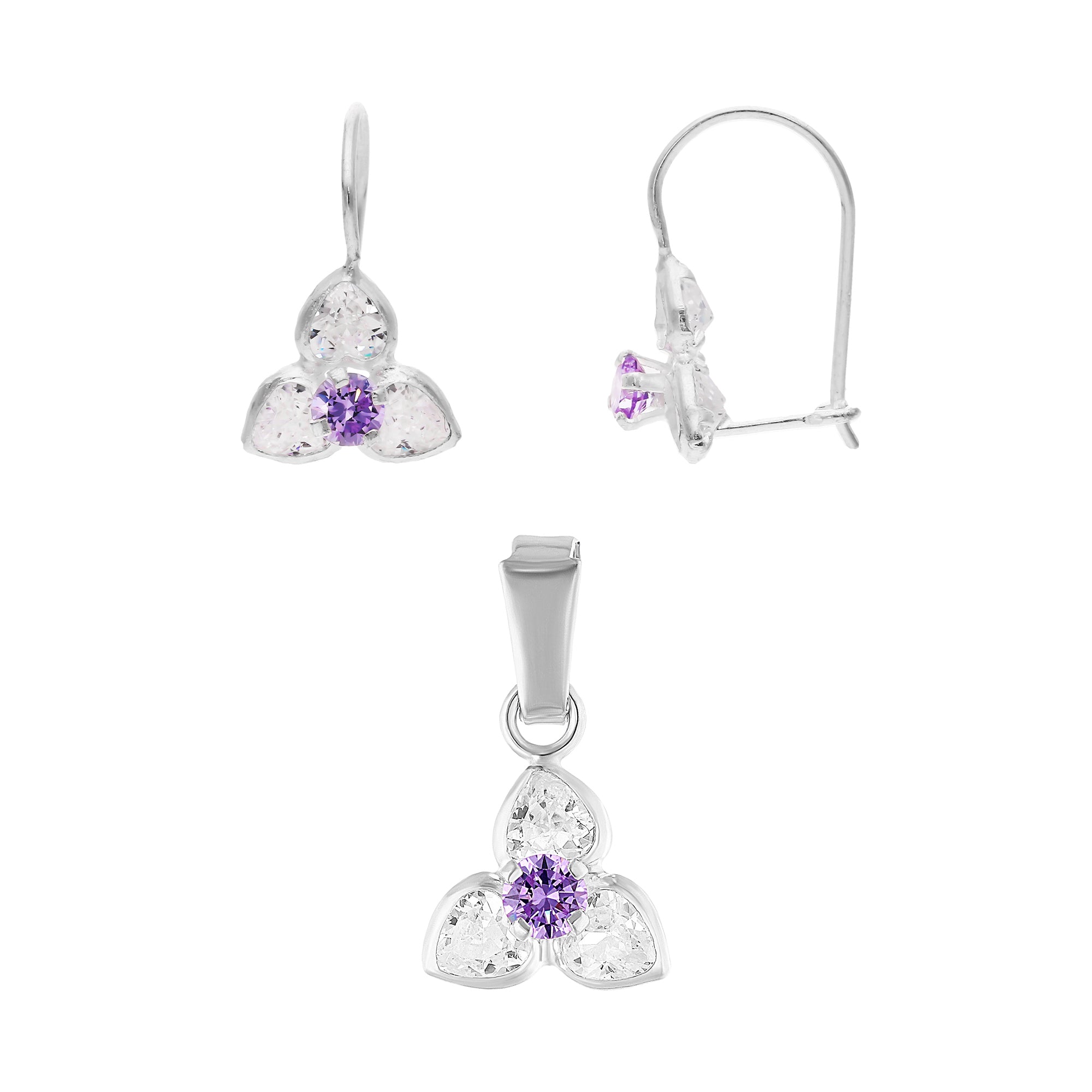 Juego Flor Ley .925