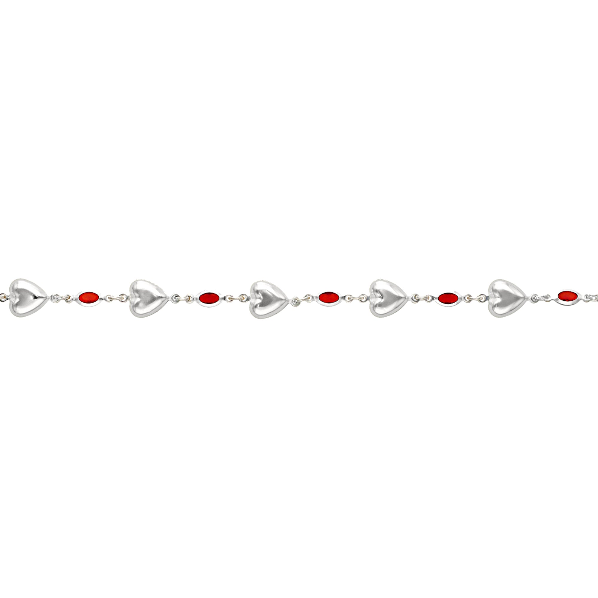 Pulsera Corazón Ley .925