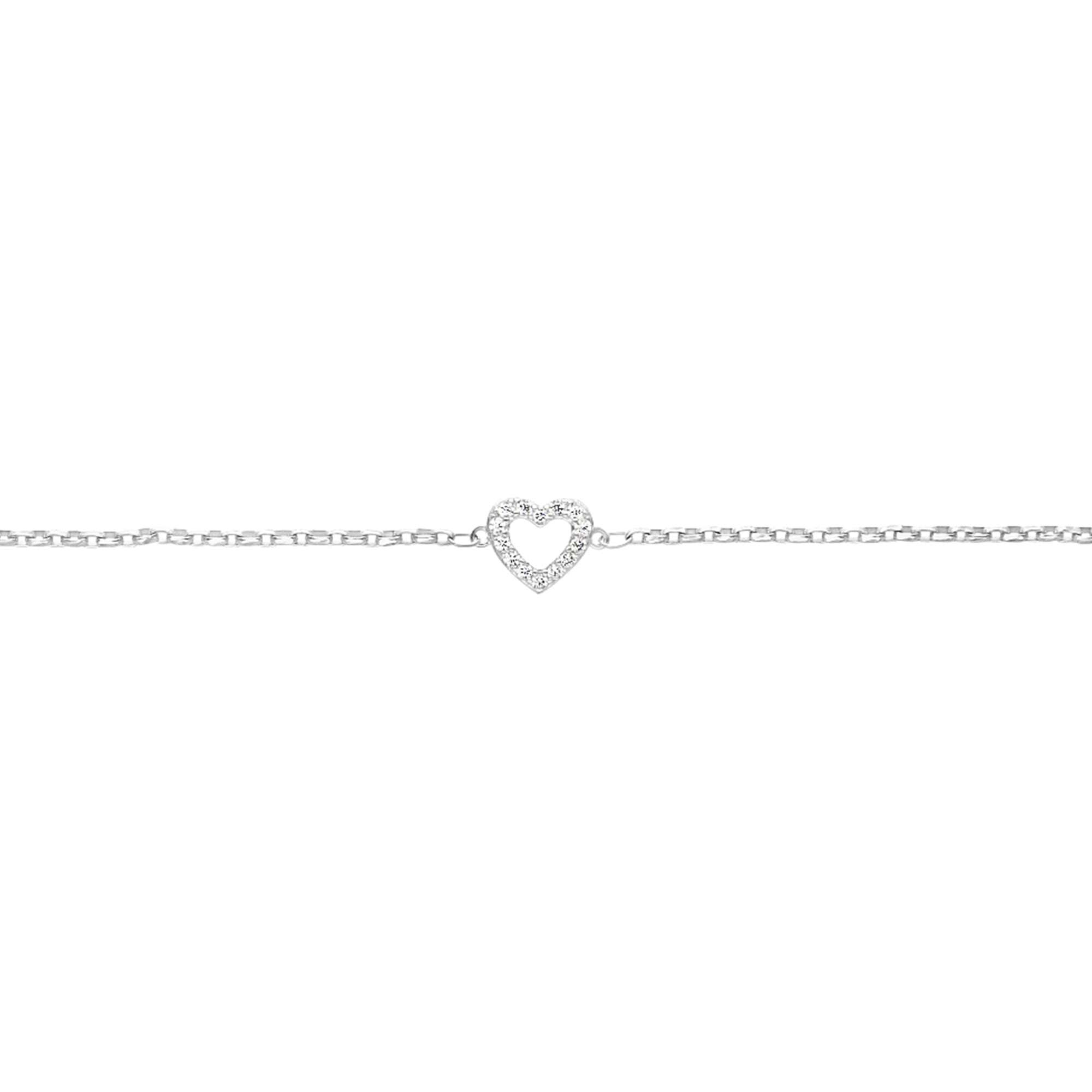 Pulsera Corazón Ley .925