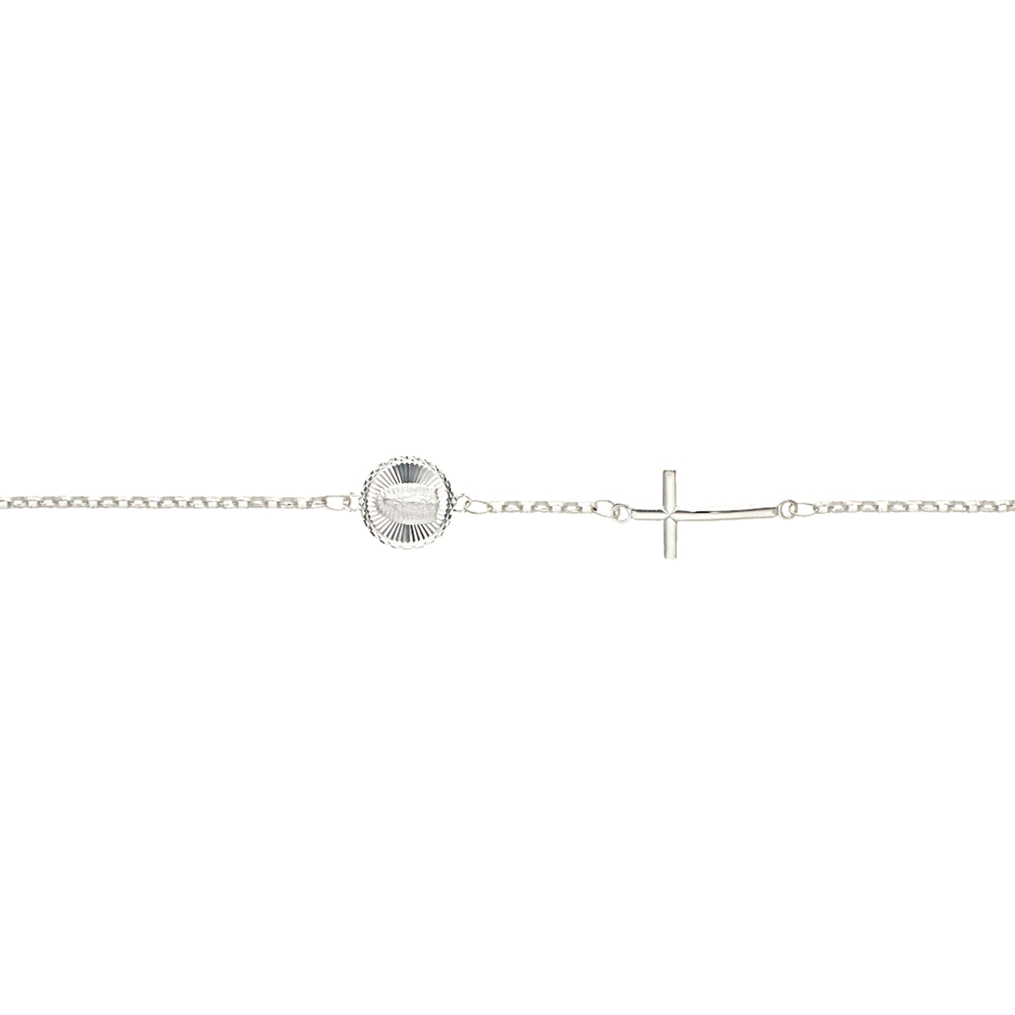 Pulsera Cruz Ley .925